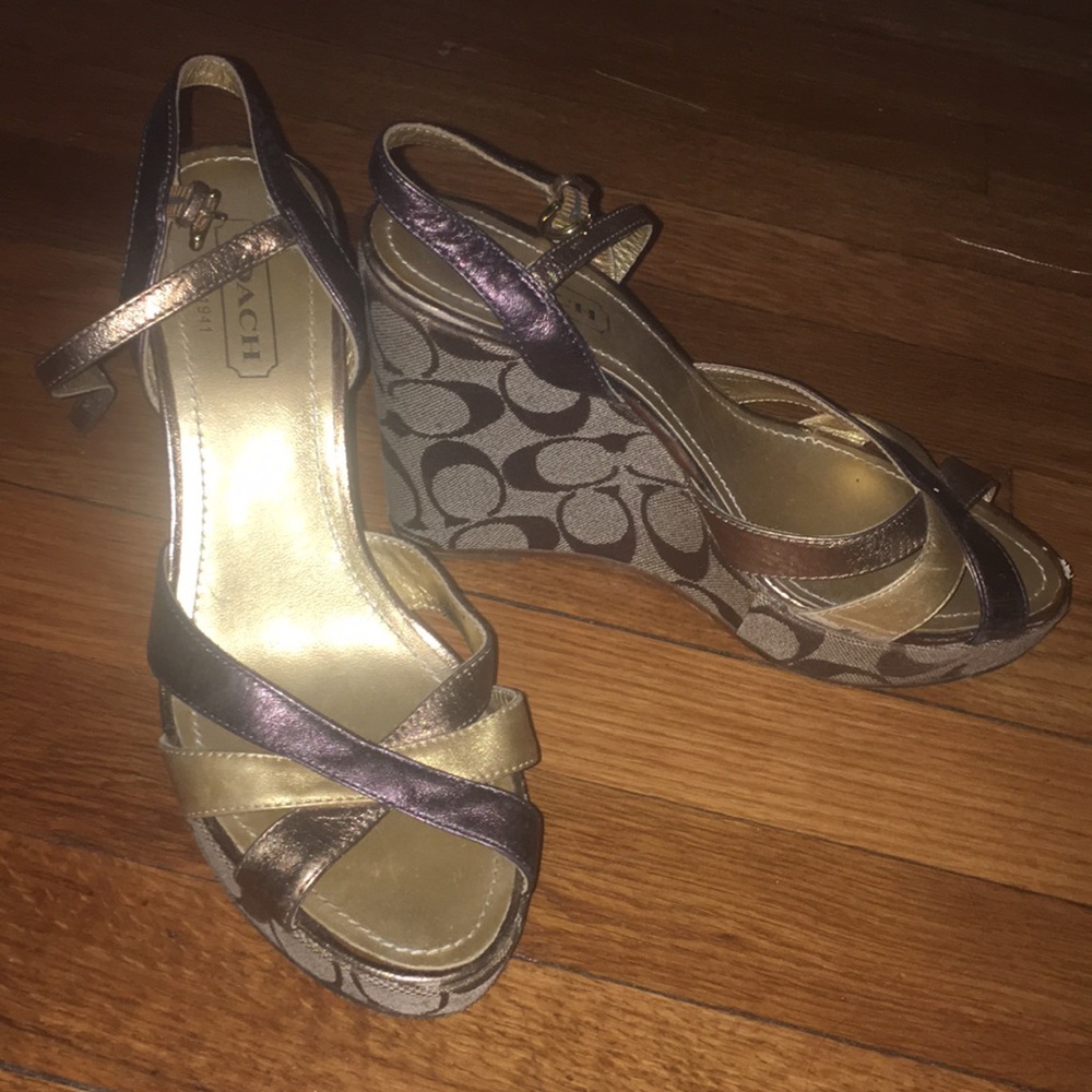 Coach excellent condition wedges